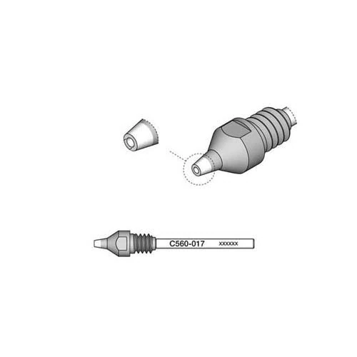 JBC C560017 Desoldering Nozzle for Pin with Max. Diameter: 1 mm