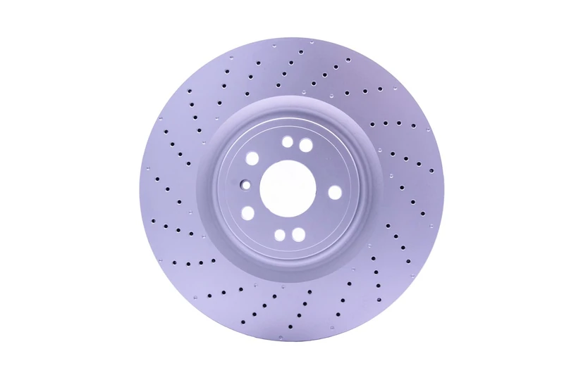 HELLA 8DD 355 125-041 Brake Disc - 55798PRO_HC - High-carbon - Coated - 375mm - 36mm - Perforated/internally vented - for e.g. MERCEDES-BENZ