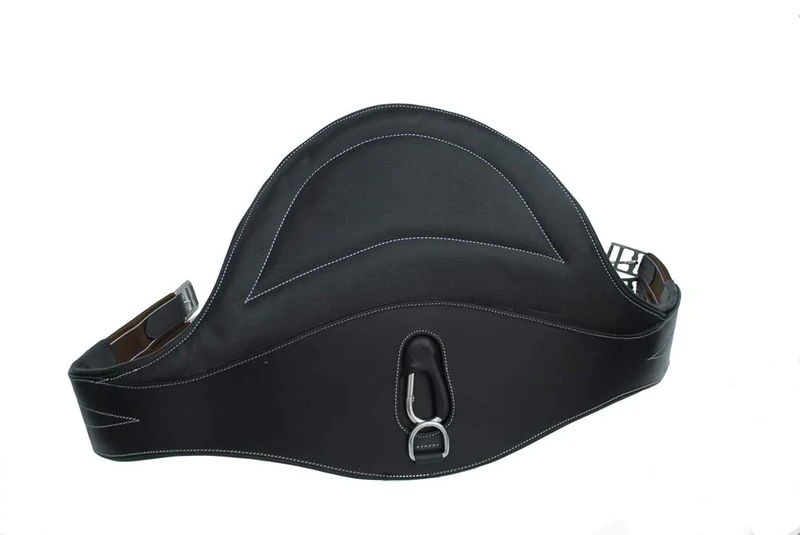 Rhinegold Softee Leather Padded Stud Guard - 48" - Black