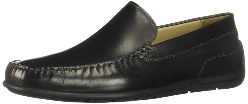 ECCO Men's Classic MOC 2.0 Slip On Driving Style Loafer, Black, 12/12.5 UK
