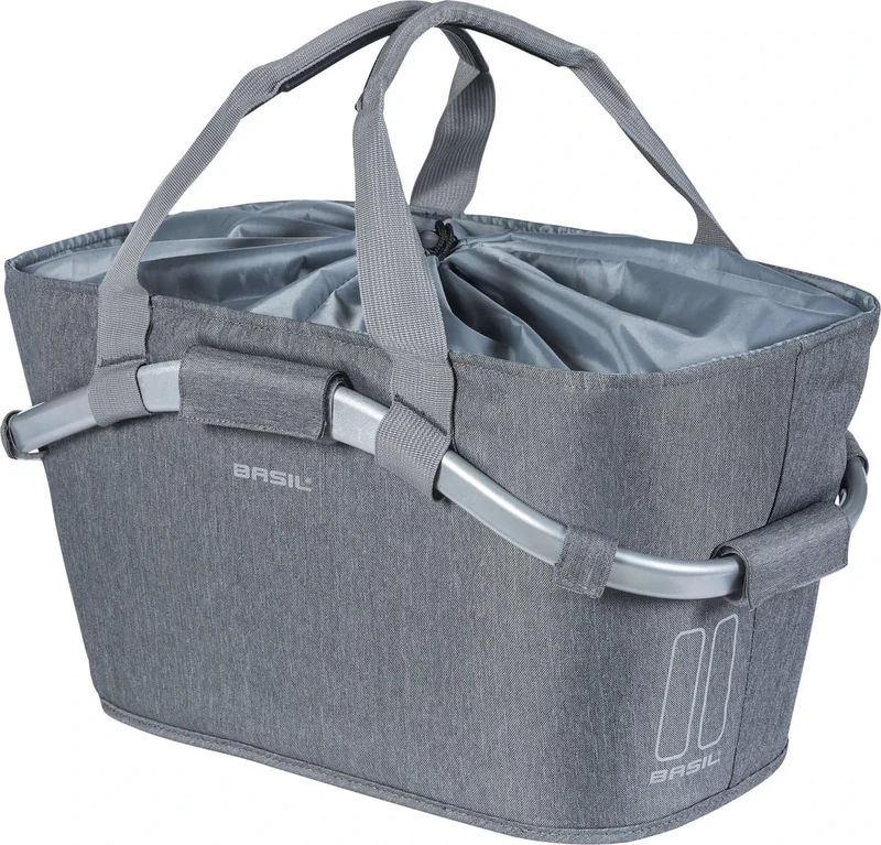 Basil 2Day Carry All Rear Basket, Grey Melee, 22 Litre