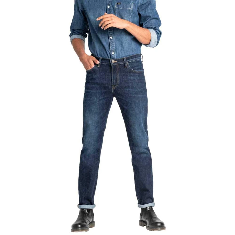 Lee Men's Rider Contrast Jeans, Blue (Dark Pool Gp), 34W / 34L