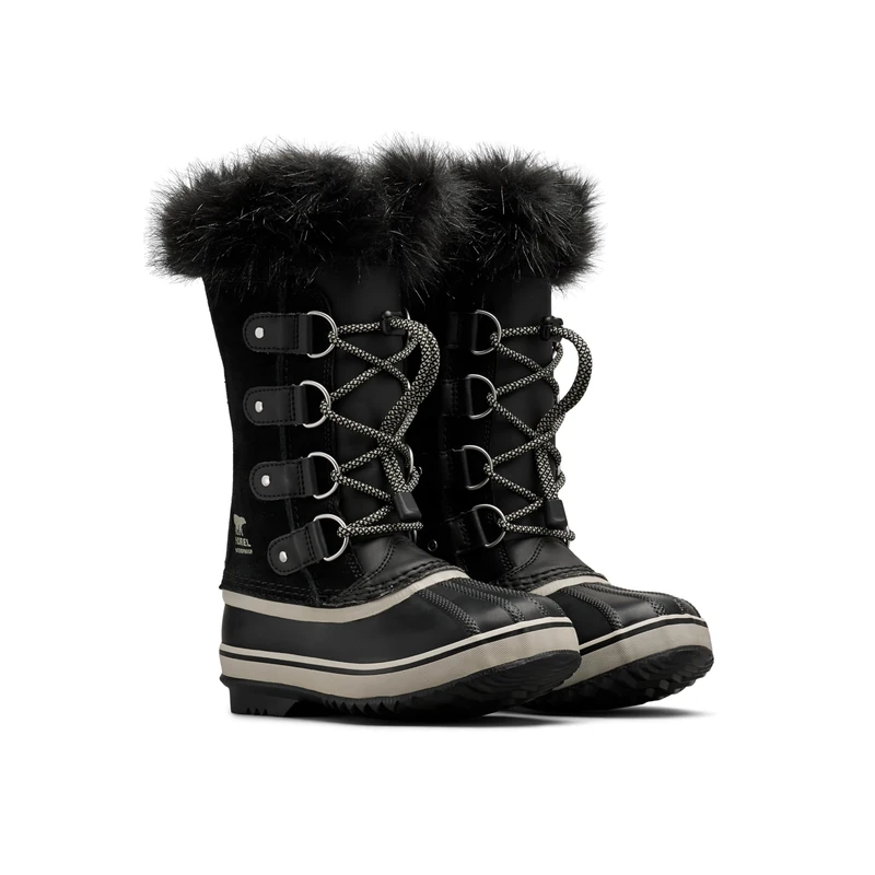 Sorel KIDS JOAN OF ARCTIC WATERPROOF Unisex Kids Snow Boots, Black (Black x Dove) - Youth, 13 UK