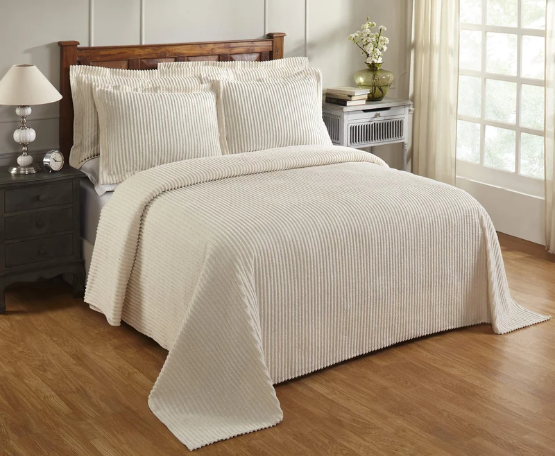Better Trends, Cotton, Ivory, Twin Bedspread