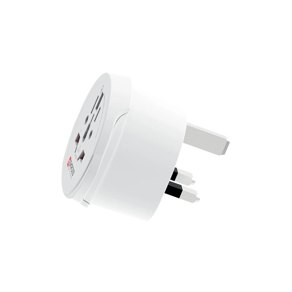 SKROSS World to UK Travel Adapter, International Plug Converter for Visitors to United Kingdom, Compatible with Laptops, Phones, Hairdryers and More, Shock Protection
