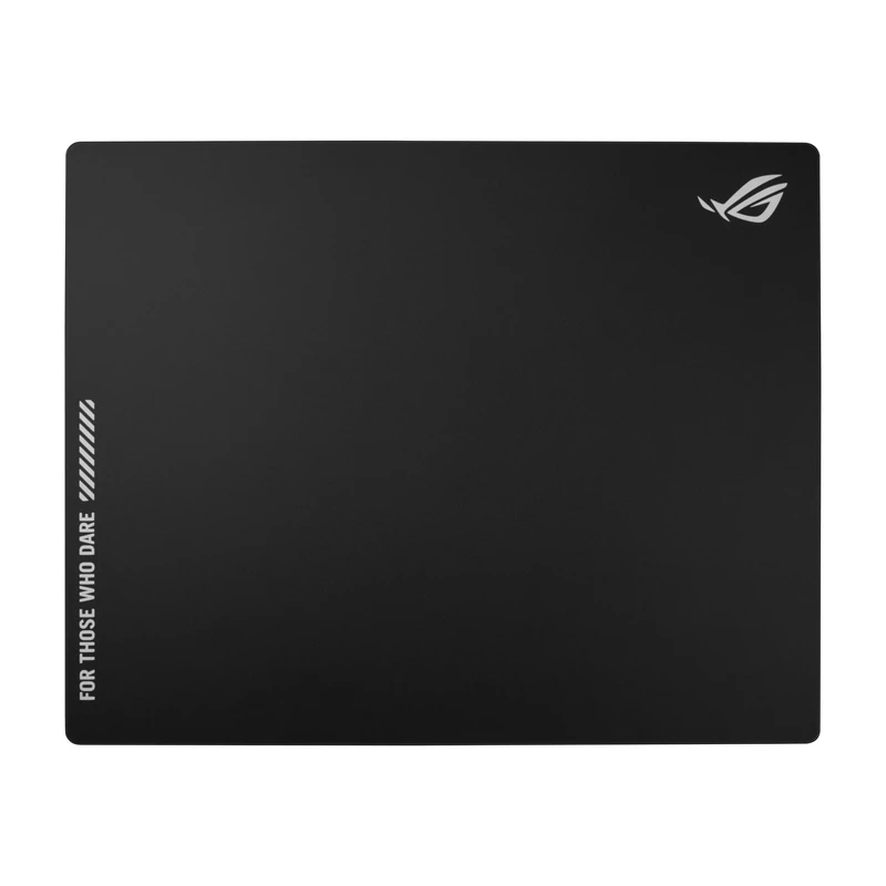 ASUS ROG Moonstone Ace L Glass Gaming Mouse Pad, Ultra smooth Surface, Noise Reducing Design, 9H Tempered Glass, Impact & Scratch Resistant, Anti slip Silicone Base, 500 x 400 mm, Black