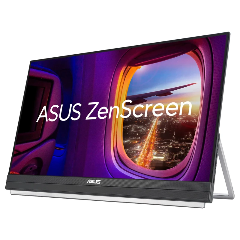 ASUS ZenScreen MB229CF portable monitor – 22-inch (21.5 viewable) FHD (1920 x 1080), IPS technology, 100Hz, USB-C PD 60W, speakers, carrying handle/kickstand design, C-clamp, partition hook