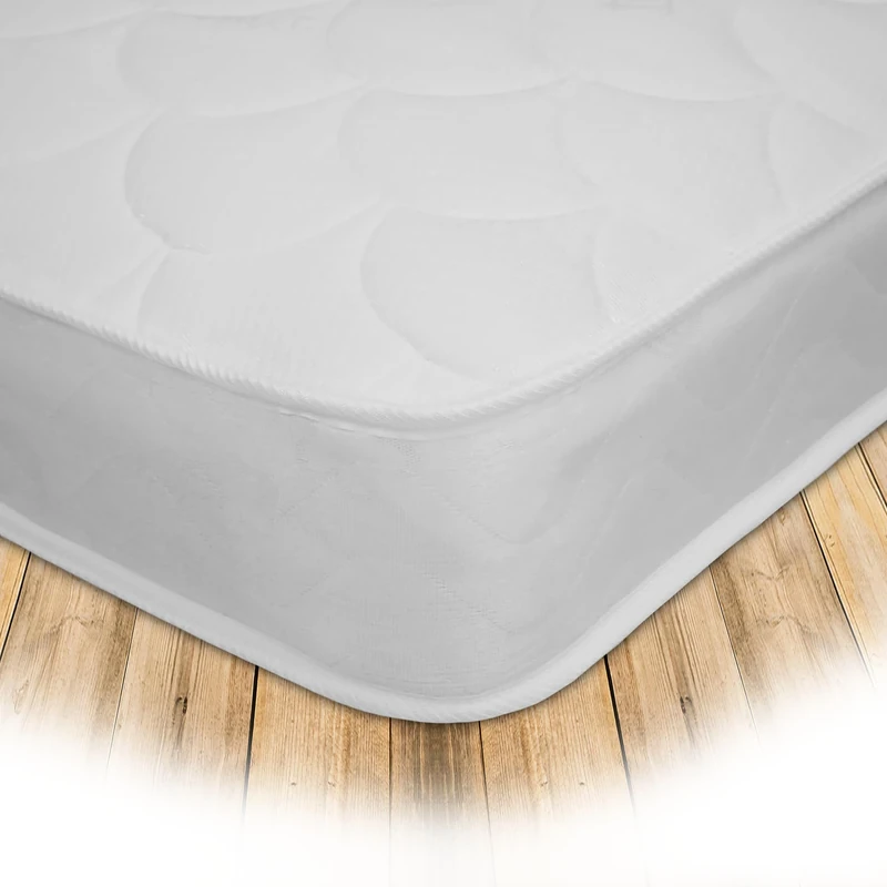 Starlight Beds Shorty Mattress - 2ft6 x 5ft9 Shell Hybrid Sprung Memory Foam Mattress, Soft Comfort, 18cm Deep, White (75cm x 175cm)