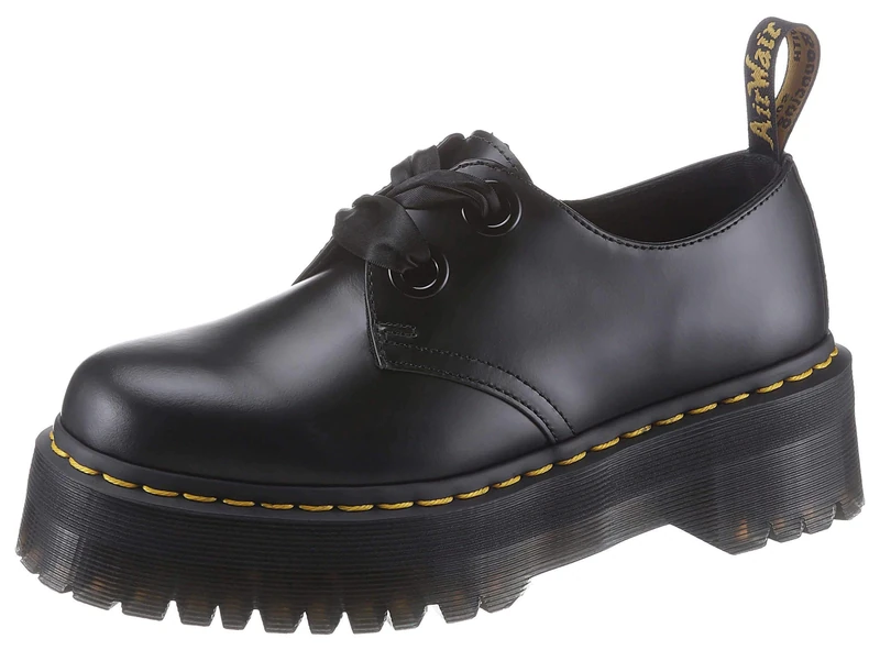Dr. Martens Holly DM25234001 Women's Platform Half Shoes - Black - Image 1