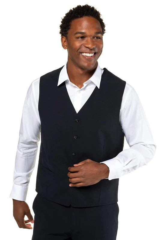 JP 1880 Menswear Big & Tall Plus Size L-8XL Contrast Lined Mix & Match Suit Vest Navy 58 705621 70-58