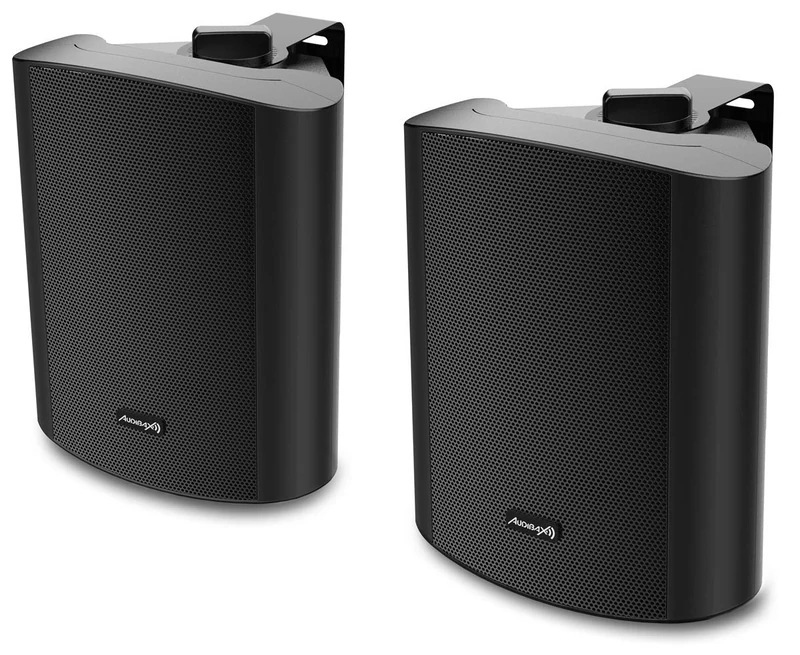 Audibax Pícolo PR-52 - Passive Hi-Fi Shelf Speakers - Pair of 2-Way Stereo Speakers - 100W Speaker - Wall Mount Included - 5" Subwoofers - Surround Sound