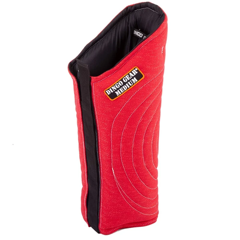 Dingo Gear Long Protector for Bite Training Universal Left and Right Leg Handmade of French Material Soft Red S01985