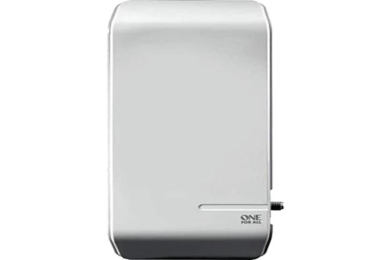 One For All SV 9450 Indoor Outdoor TV Aerial (Indoor, Outdoor, White, Double Polarization, Dab+, UHF, VHF, 25000 m, F, IEC)