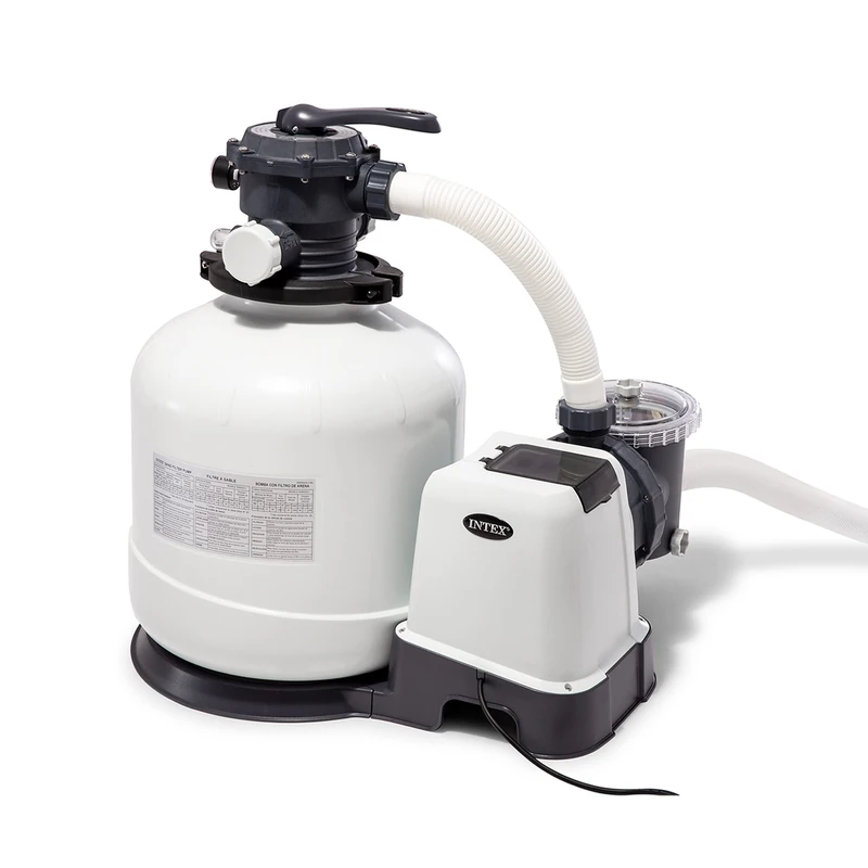 Intex 26652FR Sand Filter-Flow Rate 10 m³/h-for Pools up to 65 m, White, 10m3/h