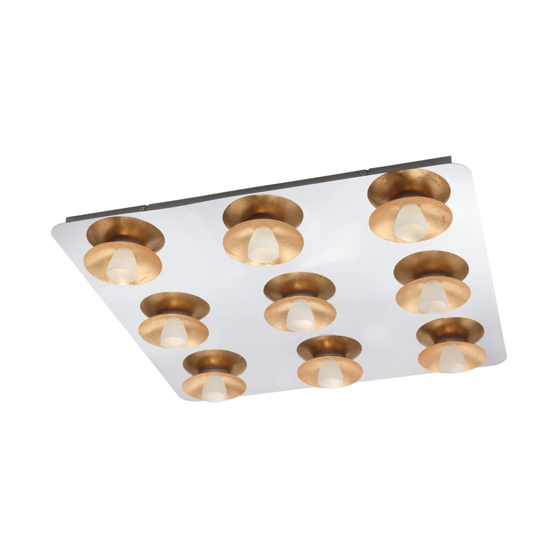 Eglo Torano Ceiling Light Steel 5.4 W, Chrome, Gold