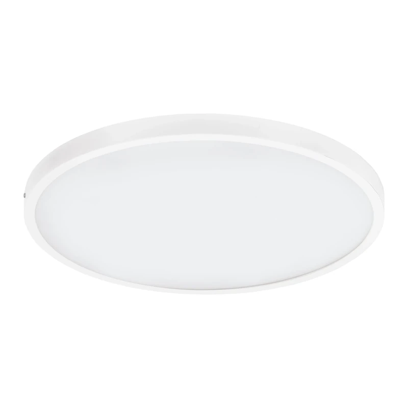Eglo LED Ceiling Light Fueva 1, Single-Flame Ceiling lamp, Material: Aluminium, Plastic, Colour: White, Ø: 50 cm, Warm White