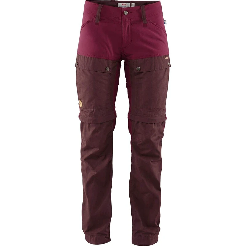 Fjällräven F89851-356-420 Keb Gaiter Trousers, Women, Dark Garnet/Plum, 40