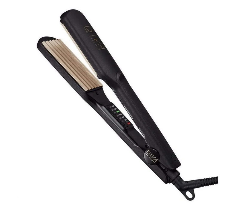 Diva Pro Styling Digital Crimper with Macadamia, Argan Oil & Keratin Infused Ceramic Plates PRO319