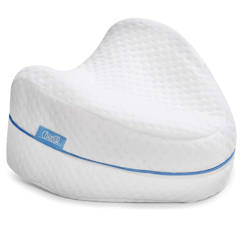 Contour Legacy Leg & Knee Foam Support Pillow - Soothing Pain Relief for Sciatica, Back, Hips, Knees, Joints - As Seen on TV