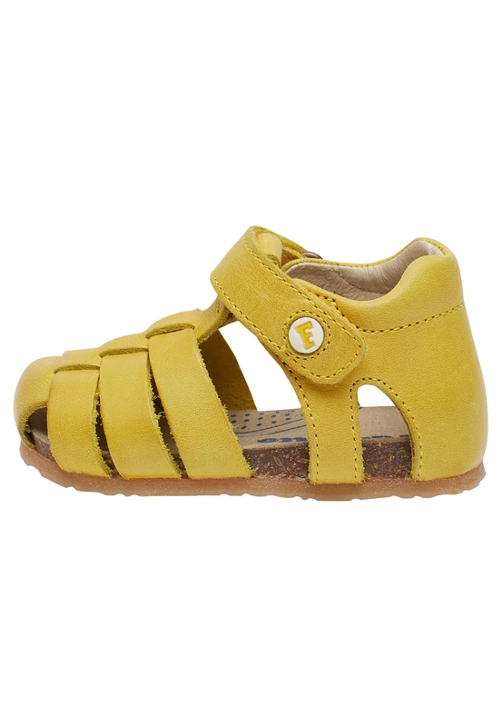 Falcotto Alby-Closed-Toe Fisherman Leather Sandals Yellow 19 - Image 1
