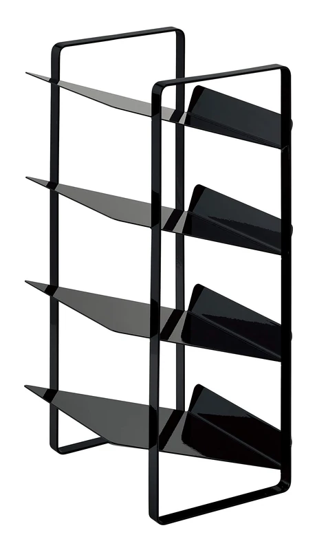 YAMAZAKI 4305 TOWER Bottle Rack, black, Steel, Minimalist, 20 x 20.5 x 40 cm