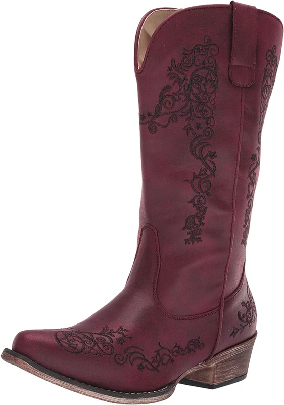 ROPER Women's Western Boot, Red, 6 UK