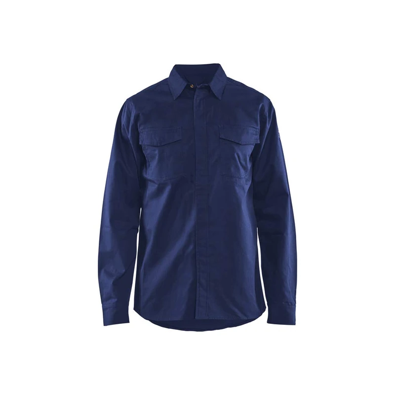 Blaklader 322615048900XXXL Flame Retardant Shirt, Navy, XXXL