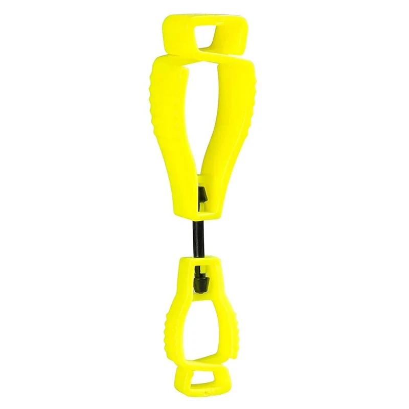 Portwest Metal Free Glove Clip, Color: Yellow, Size: One Size, A002YER