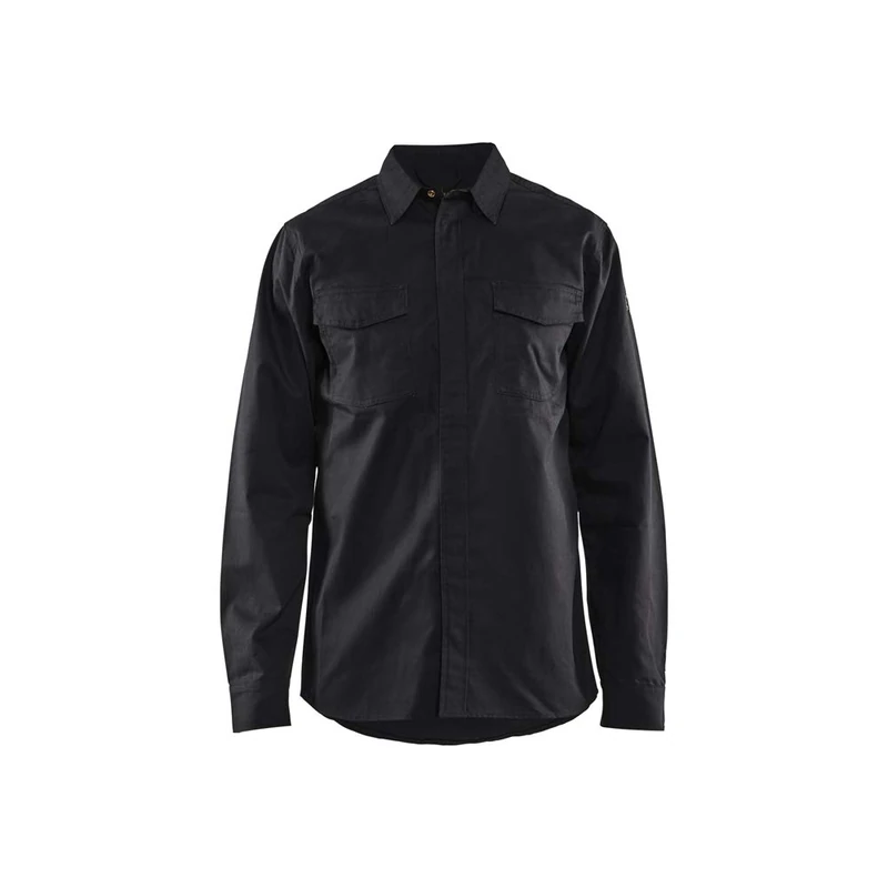 Blaklader 322615049900S Flame Retardant Shirt, Black, Small