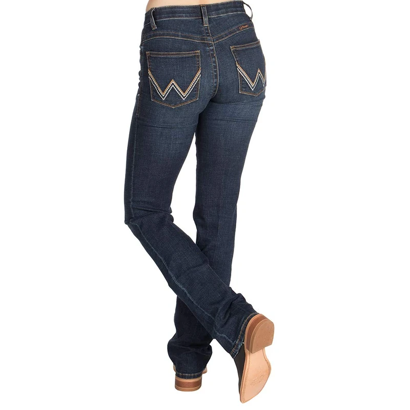 Wrangler Women's Willow Mid Rise Boot Cut Ultimate Riding Jean, Lovette, 15W x 34L