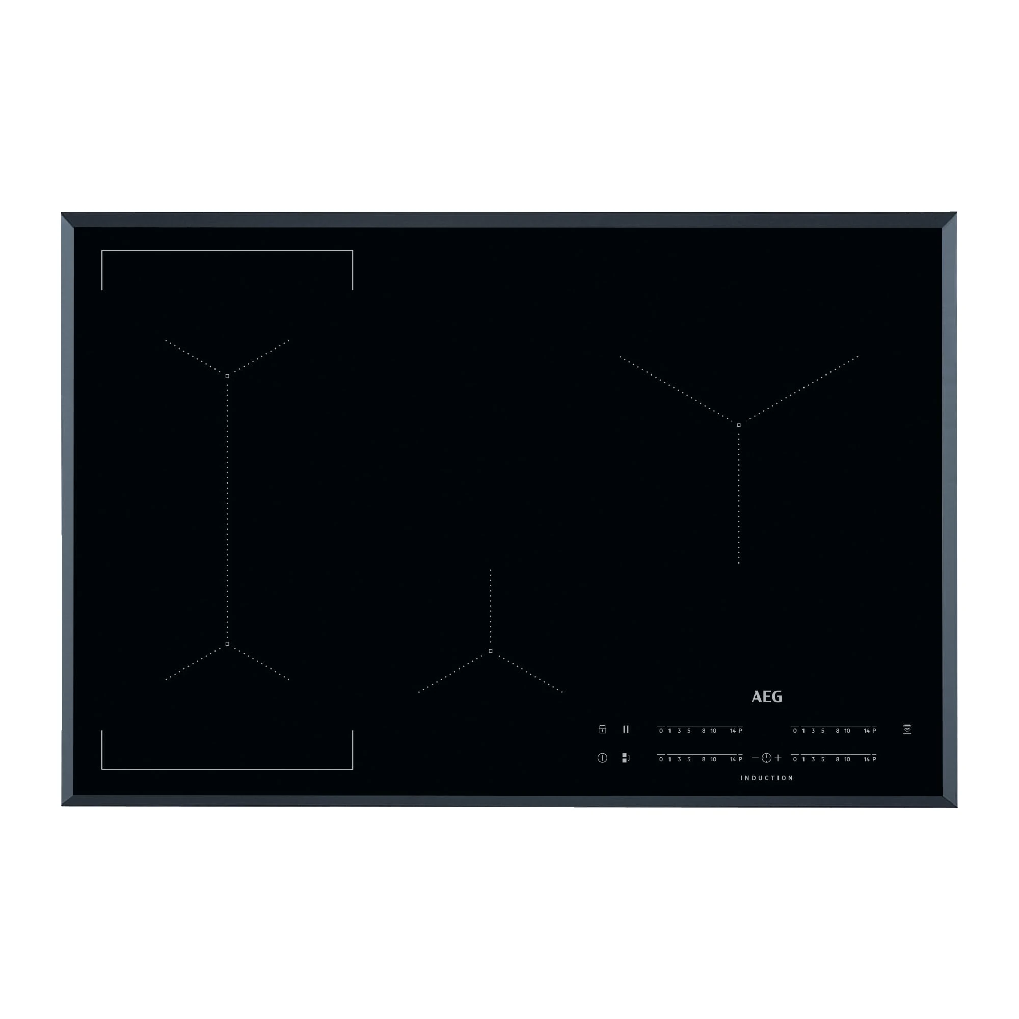 AEG 78cm 4 Zone Induction Hob With Bridging Function