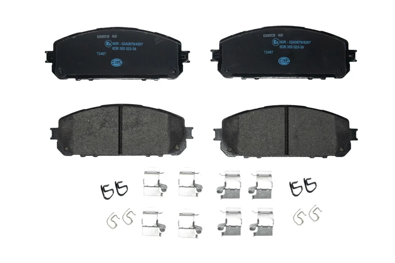 HELLA 8DB 355 023-391 Brake pad set - T2467 - for e.g. JEEP