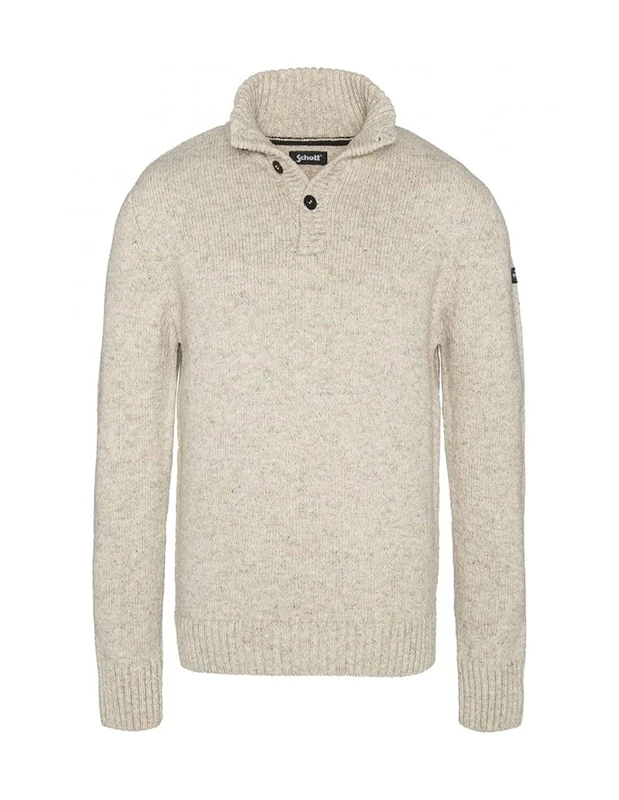 Schott Nyc Men's Ploutrider4 Pullover Sweater, Natural, 2XL
