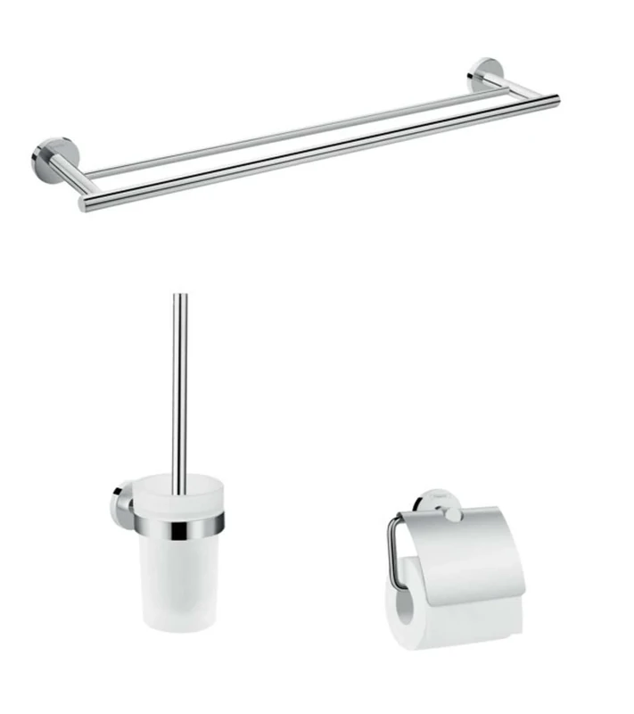 hansgrohe 41727000 Logis Universal Bathroom Accessories Set, 3 Pieces, Chrome