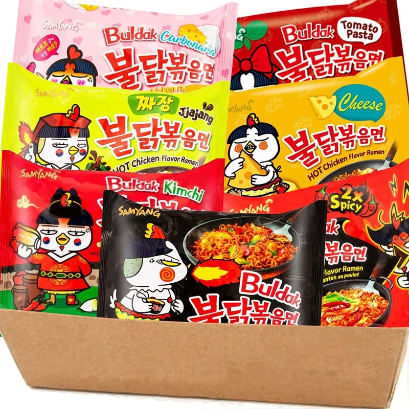 Samyang Hot Chicken Flavor Spicy Ramen Noodle Assorted Box (Pack of 10) - Image 1
