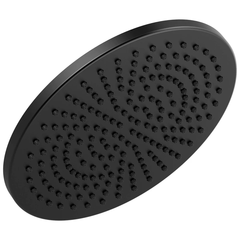 Delta Faucet 52158-BL25 Single-Setting Metal Raincan Shower Head, Matte Black