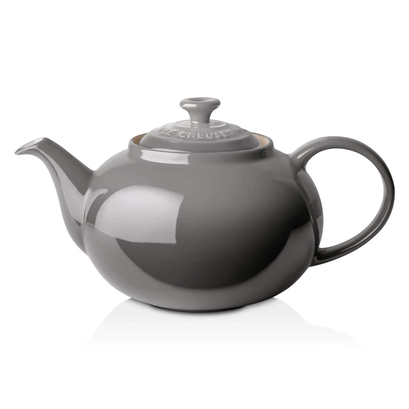 Le Creuset Stoneware Classic Teapot, 1.3 litres, Serves 3-4 Cups, Flint, 70702134440000