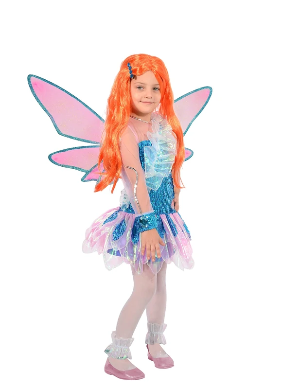 Ciao 11235.7-9 Bloom Tynix Winx Club costume disguise girl (Size 7-9 years), Children, Blue, Pink
