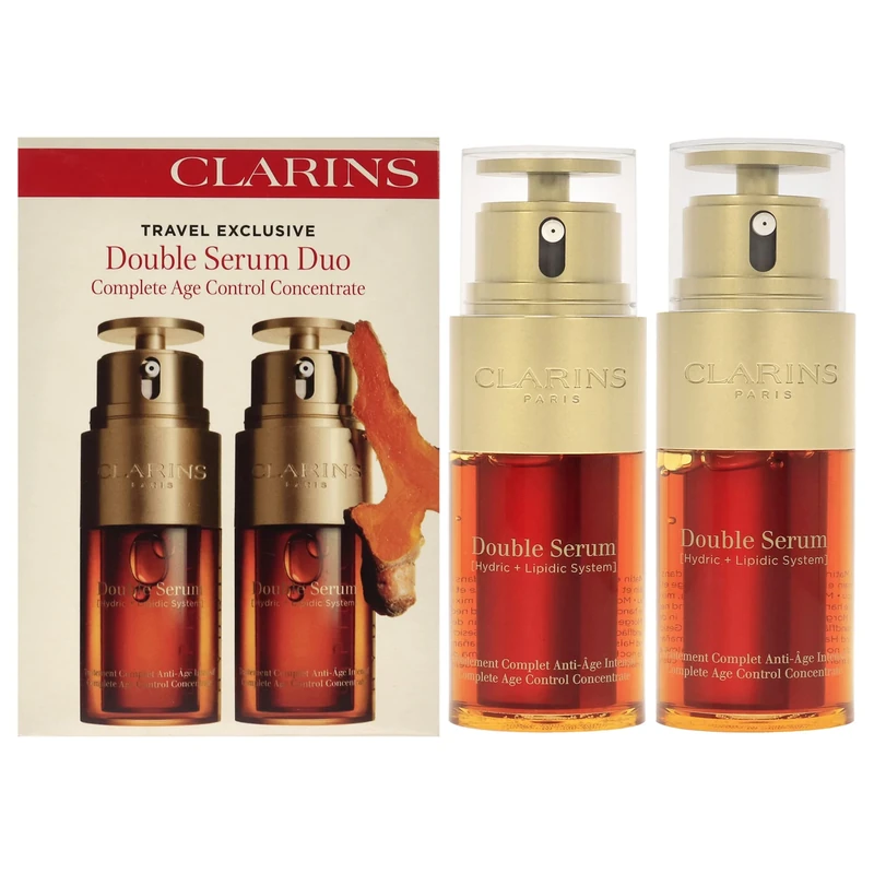 Clarins Double Serum Complete Age Control Concentrate For Unisex 2 x 1 oz Serum