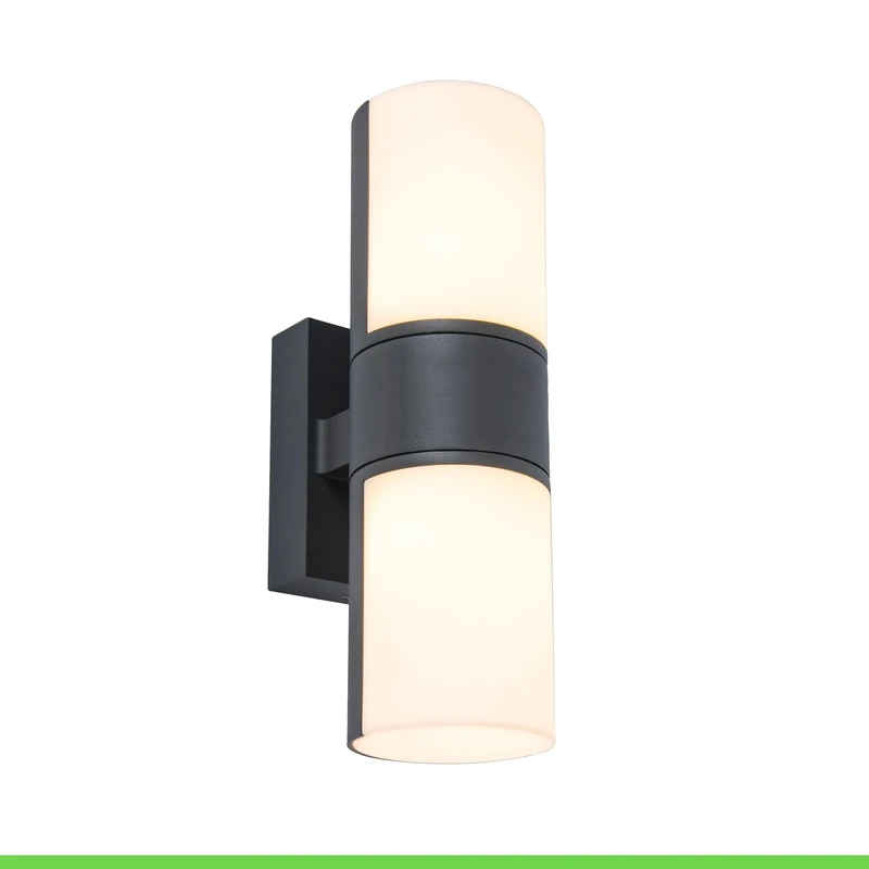 LUTEC CYRA LED Outdoor Wall Light Aluminium in Anthracite 350° Rotatable Light Heads Versatile Wall Light 1000 lm 3000 Kelvin 16.5 Watt