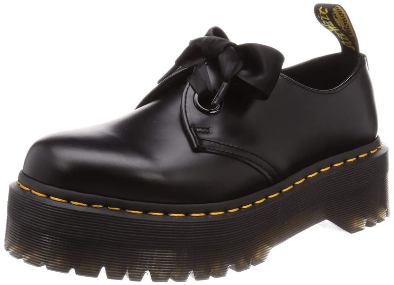 Dr. Martens Holly DM25234001 Women's Platform Half Shoes - Black