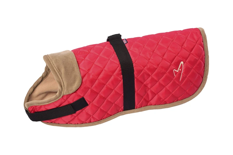 Gor Pets Outdoor Worcester Dog Coat - Red 76cm (30in) - Water-Resistant & Fleece-Lined - Adjustable Fit - Image 1