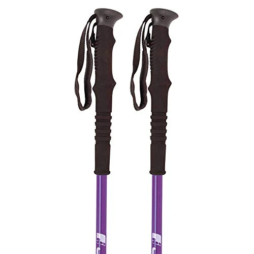 Joluvi Women's Overgrip Trekking Poles Set, Purple - Image 1