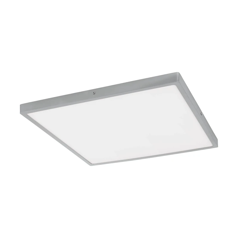 Eglo Fueva 1 Ceiling Light, Aluminium, 27 W, Silver, White