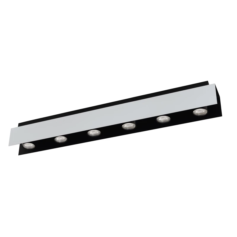 Eglo Viserba Ceiling Light Steel 5 W White Aluminium Black