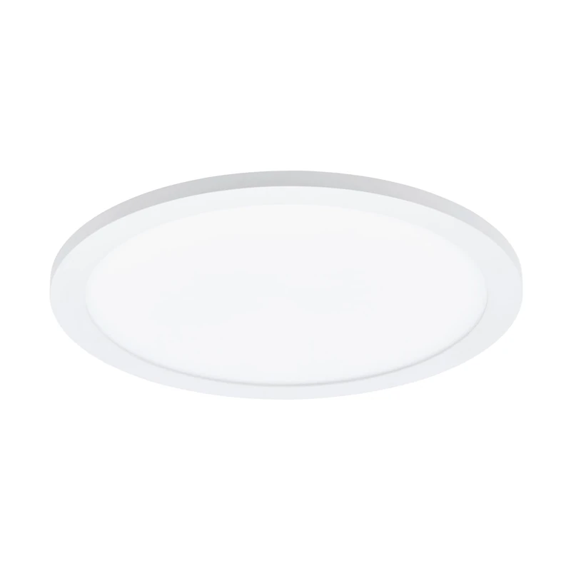 Eglo LED Ceiling Light Panel Sarsina, dimmable Ceiling lamp Made of White Aluminium and Plastic, Flush Mount Kitchen Lighting, Neutral White, Ø 12"