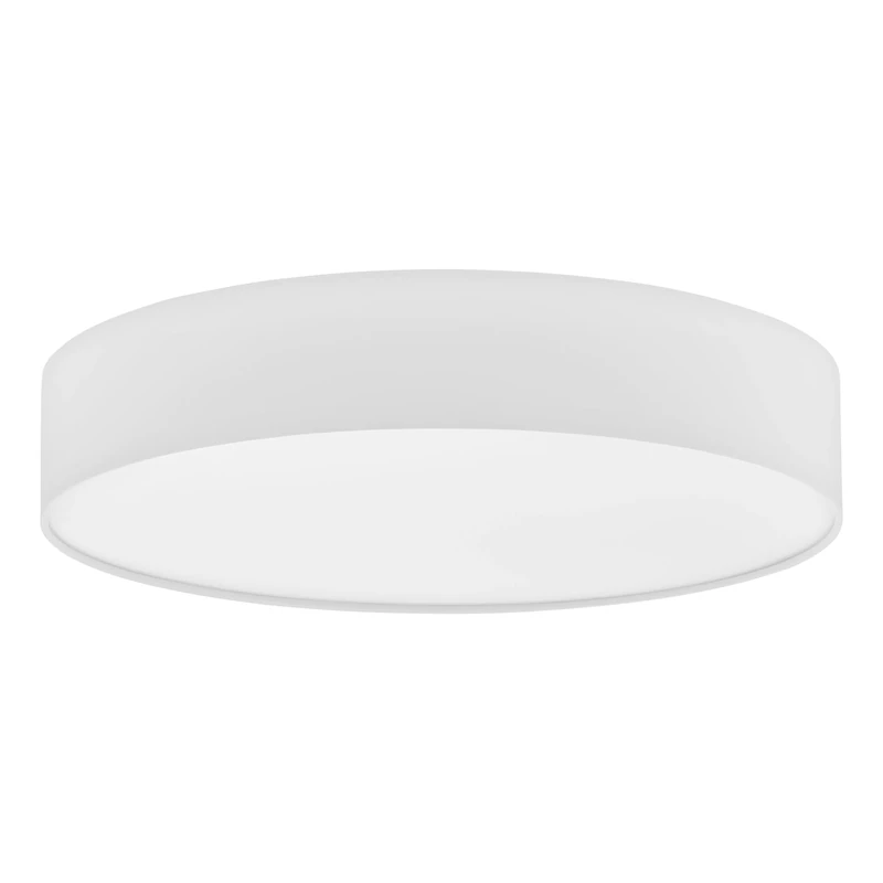 EGLO Romao 1 LED Ceiling Light 1 Bulb Steel Plastic White Textile with Remote Control Colour Temperature Change (Warm, Neutral, Cold) Night Light, Dimmable, Diameter 57 cm