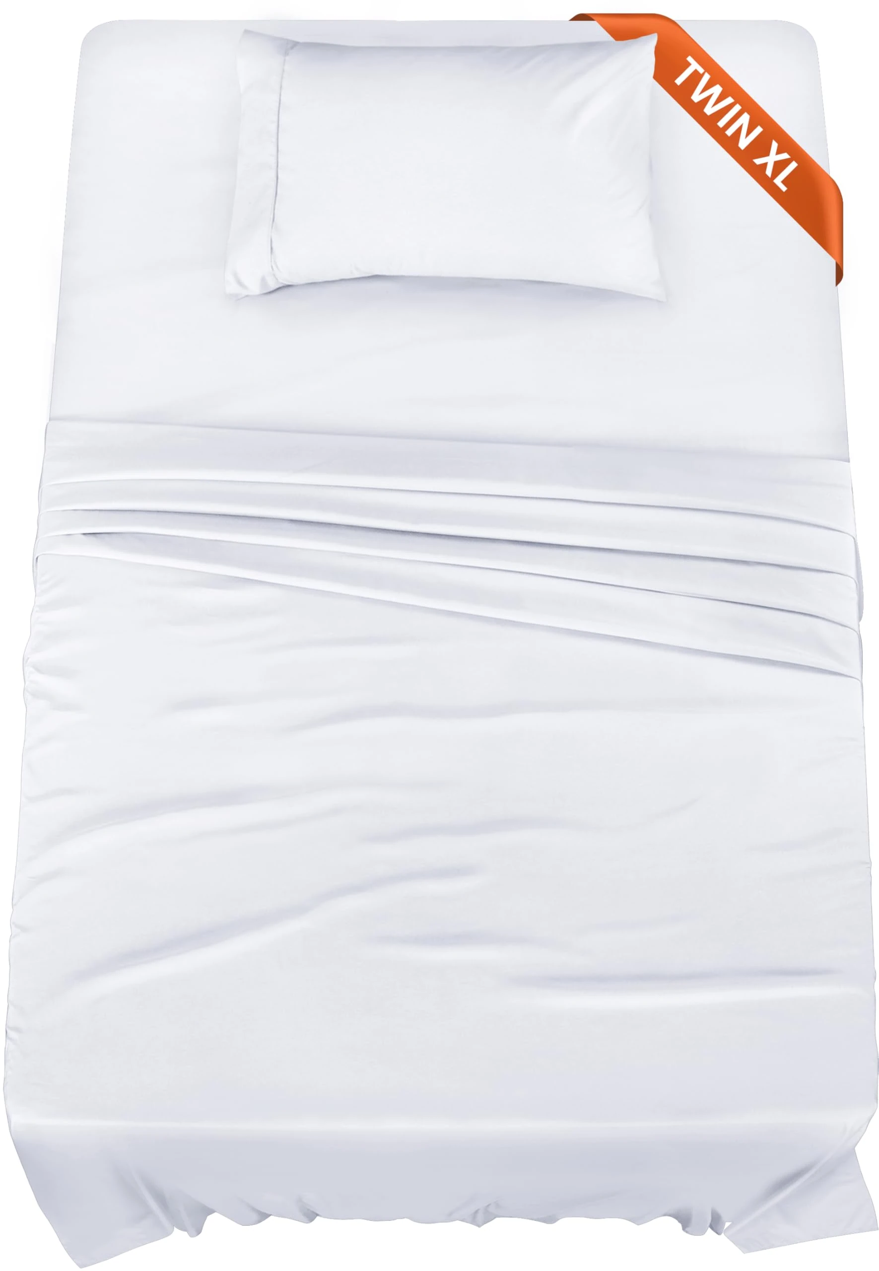 Utopia Bedding Twin XL Sheets - 3 Piece Bedding - Brushed Microfiber - Shrinkage and Fade Resistant - Easy Care (Twin XL, White)