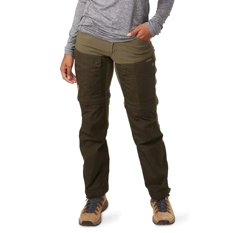 Fjällräven F89851-662-625 Keb Gaiter Trousers, Women, Deep Forest/Laurel Green, 32