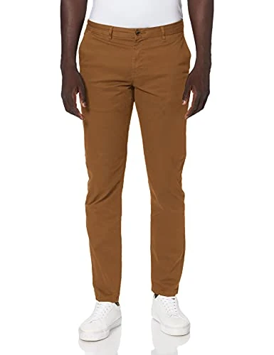Scotch & Soda Men's Nos Mott-Classic Slim Fit Chino Trouser, Brown (Walnut N), 26 (Size: 36/30)
